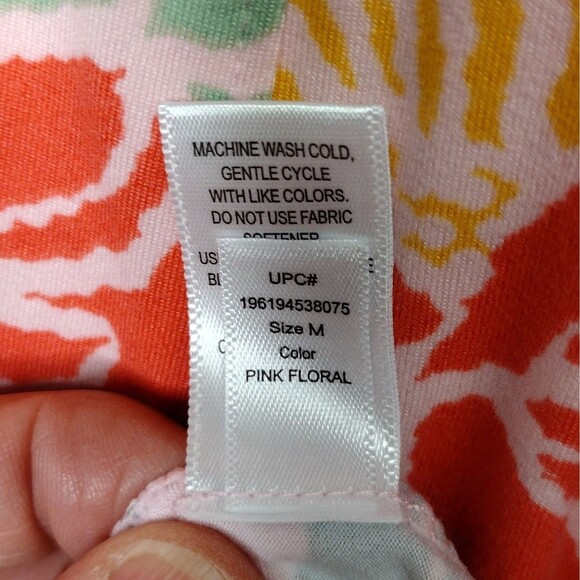 Cuddl Duds Flexwear Maxi Dress Pink Green Peach Purple Floral Medium Soft Lounge - Picture 11 of 15